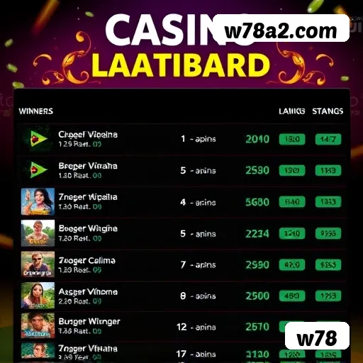 Bônus e prêmios w78